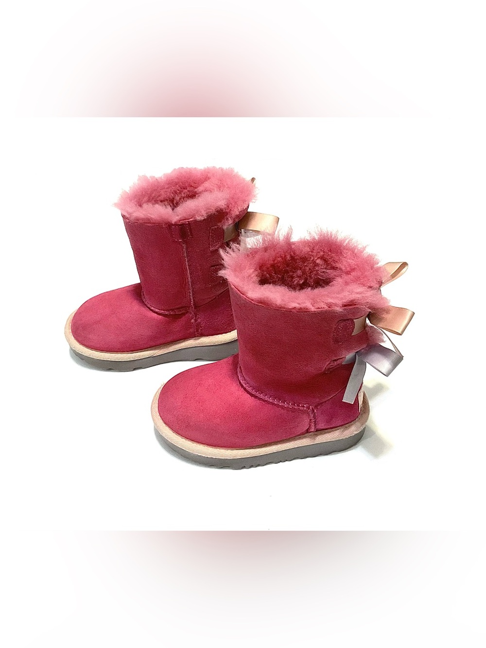 Ugg Toddlers Mini Bailey Bow II Boots in Pink